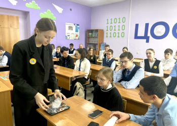 Фото 5 к новости От первой минуты жизни: офицер Росгвардии провел для нижегородских школьников урок практической метрологии